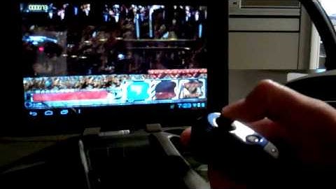 Zeemote JS1 Controller - Playing "Overkill: Space Shooter"