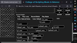 JavaScript Guitar with Power Chords