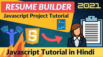 #31. Javascript Project 3 🔥 Resume Generator using Javascript 🔥  Part#1