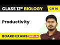 Productivity - Ecosystem | Class 12 Biology