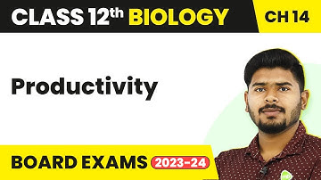 Class 12 Biology Chapter 14  | Productivity - Ecosystem (2022-23)