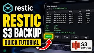 How to configure Restic backups from VPS with S3 compatibility - Quick Tutorial