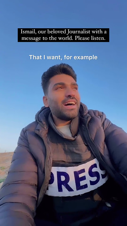 Ismail with a message from Gaza #gaza #palestine #freepalestine #humanity #arabic #shorts