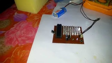 scrolling of text through LED using avr  atmega16 (microcontroller)