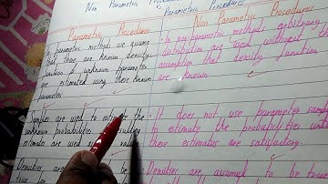 Parametric vs nonparametric procedures