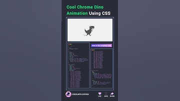 Chrome Dino Animation Using CSS 🤯☠️ #htmlcss #webdesign #programming #linux