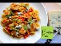Orecchiette with Chicken, Roasted Peppers and Gorgonzola recipe
