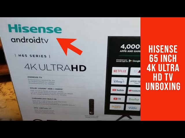 Unboxing Hisense 65-inch A7 series 4K UHD HDR Smart tv [ 65AE7000FTUK ] 