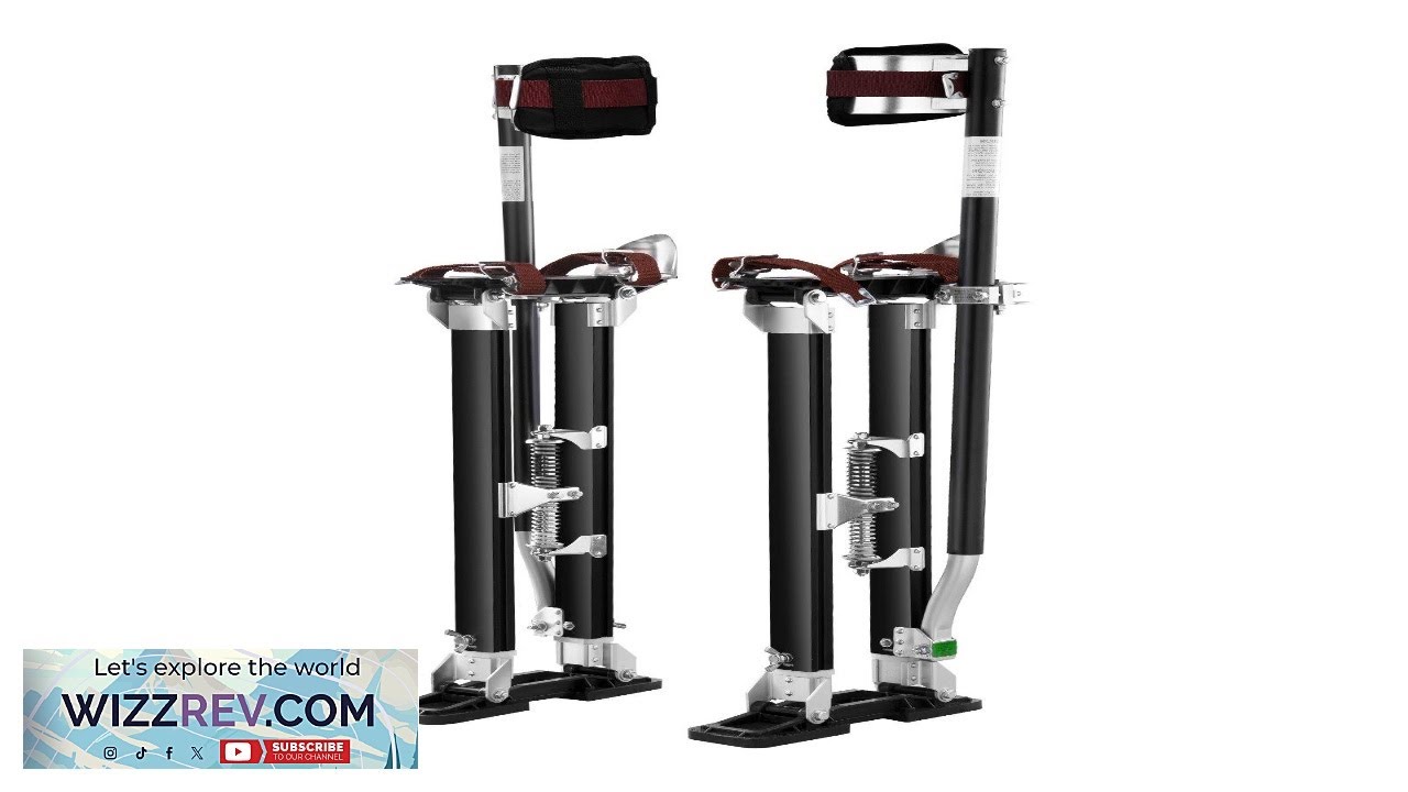 VEVOR Drywall Stilts Aluminum Tool Stilts 24''-40'' Adjustable Painting Black Review