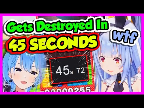 Pekora Gets DESTROYED By Suisei In 45 Seconds... [Hololive/Eng sub] [Usada Pekora]