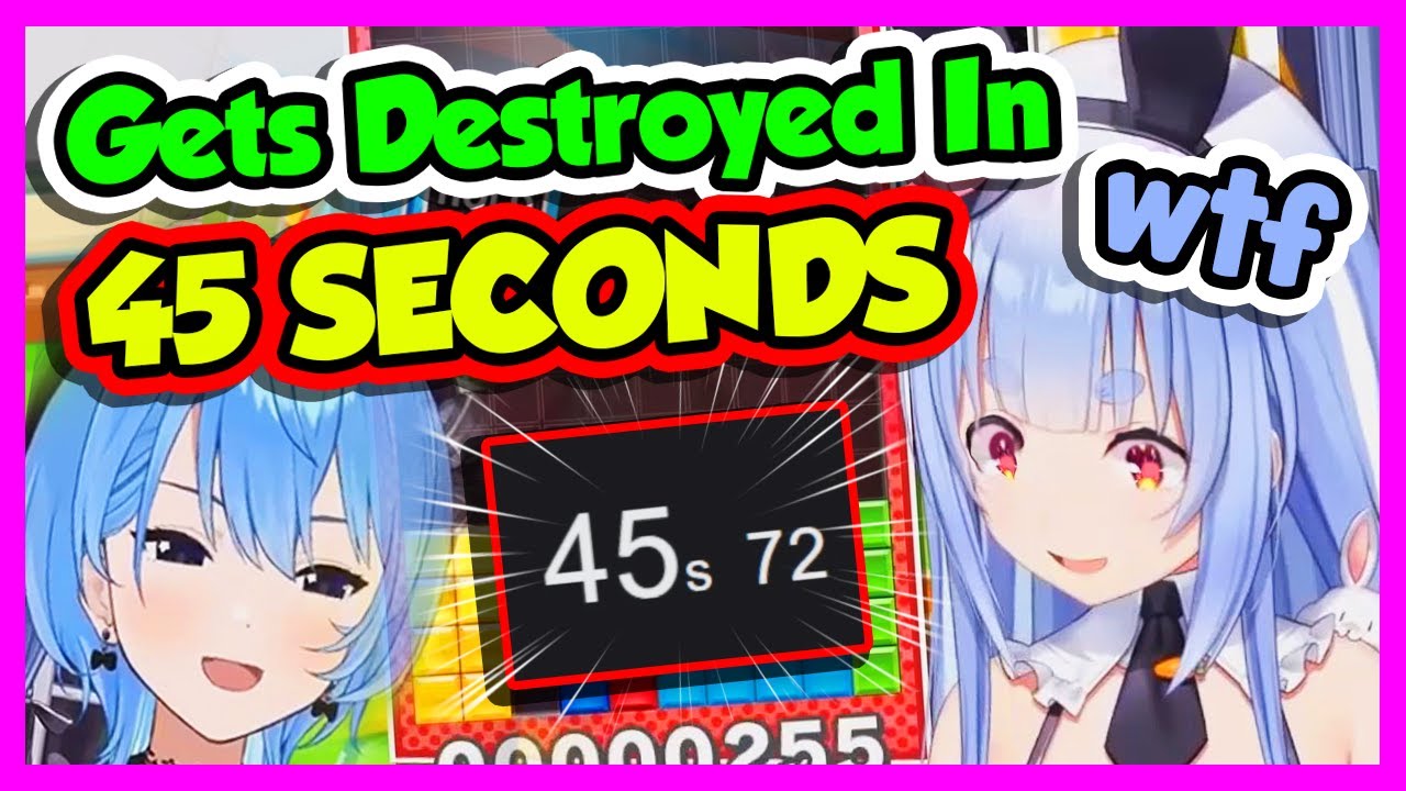 Pekora Gets DESTROYED By Suisei In 45 Seconds... [Hololive/Eng sub] [Usada Pekora]