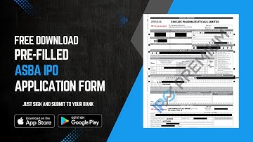 Pre-Filled ASBA IPO Application Forms | Step-by-Step Guide | IPO Premium