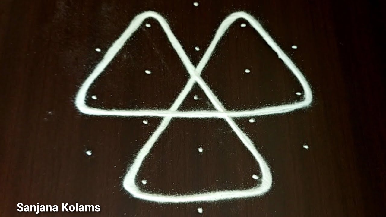 Маха Шиваратри Специальный Легкий Простой и Привлекательный Камби Колам