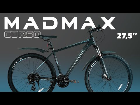 Велосипед спортивний двоколісний 29 дюймов Corso MADMAX MX-29711, рама алюмінієва 19``, гідравлічні гальма, Shimano, червоний, видео 1