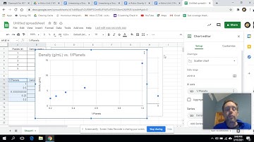 Linearizing a Graph in Google Sheets