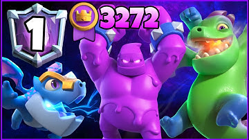 Top 1/3272🥇 with Elixir Golem Deck.!