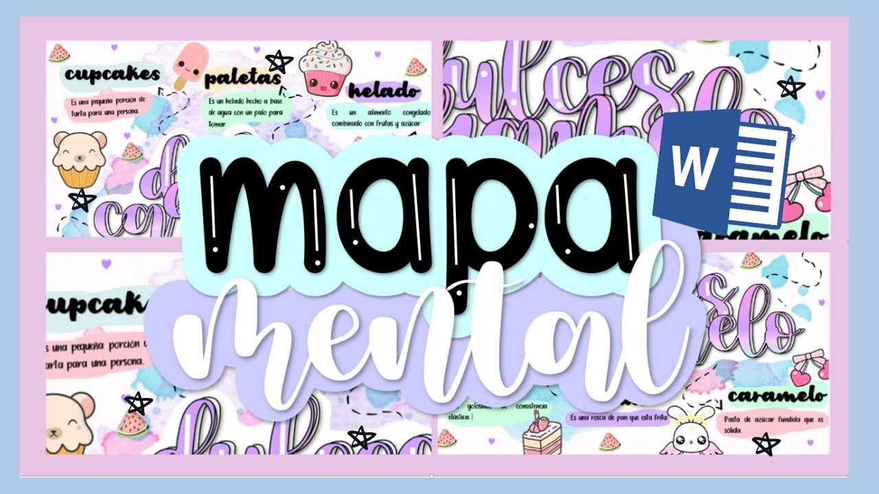 Mapa Mental Bonito en Word//Fernanda🌺 - thptnganamst.edu.vn