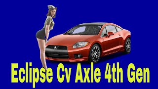 Diy, How to replace CV axle Mitsuishi Eclipse, 2006-2012 4th Gen by JamieJones TheCarMan 6,394 views 3 years ago 9 minutes, 19 seconds