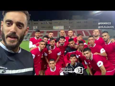 من فلسطين الحارس رامي حمادة ولاعبوا نادي هلال القدس يتضامنون مع السيمو 