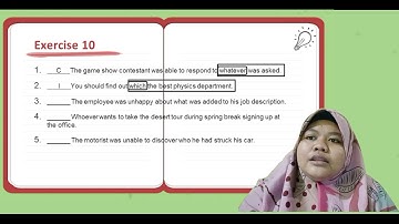 Skill 10 - Use Noun Clause Connector/Subject Correctly. EPT