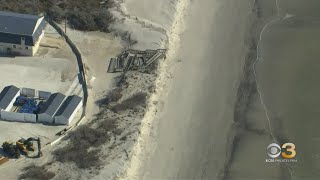 North Wildwood beaches resemble cliffs after erosion