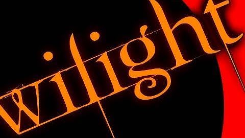 Texto Twilight - Tutorial Flash (HD)