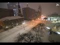 Time lapse video of snowstorm in Milwaukee