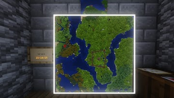 Minecraft How To Make a Map Wall | In 5 Minutes!