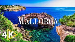 FLYING OVER MALLORCA (4K UHD)  Calming Music Along With Beautiful Nature Videos