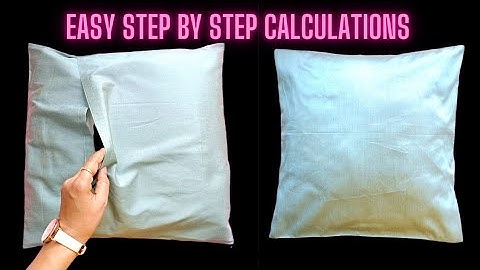 How to Sew an Envelope Cushion Cover | Simple Cushion Cover Tutorial for Beginners with Calculations
