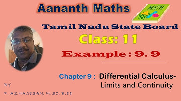 Tamil Nadu State Board 11th Maths Example 9.9