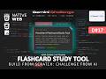 ASMR Coding: Build a Persistent Flashcard Study Tool from Scratch (Challenge from AI)