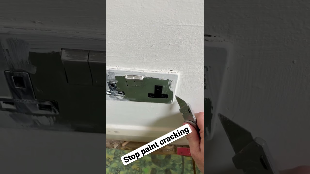 How to stop paint cracking when removing sockets