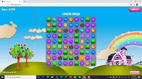 Candy Crush (HTML, CSS, JavaScript, node.js) - Day 2 Progress