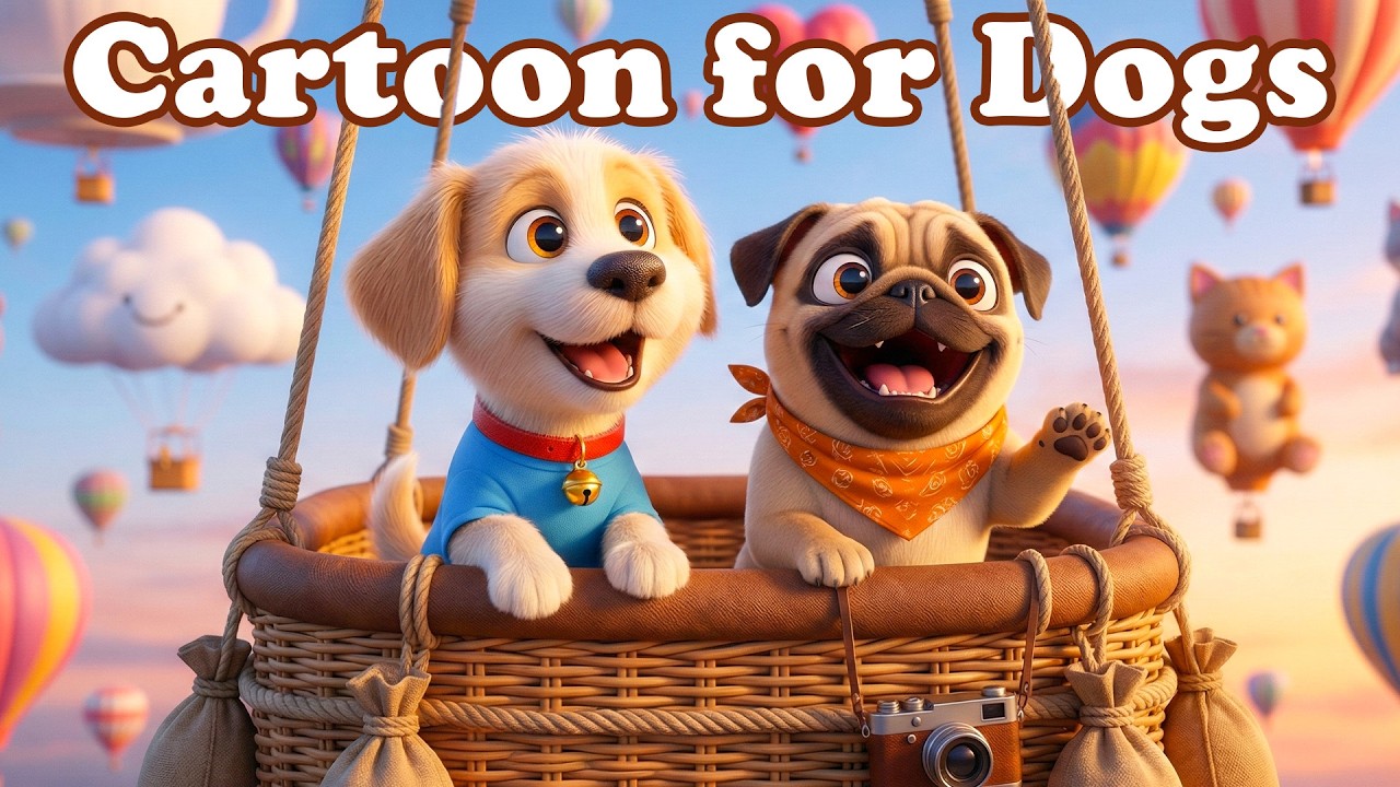 Cartoon for Dogs to Watch 🐾 Dog Music for Deep Relaxation 🌙 TV for Dogs in Colors They Can See