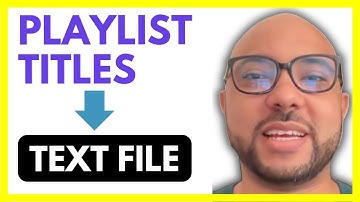 How to Export YouTube Playlist Videos Titles to Text File - Easiest Method