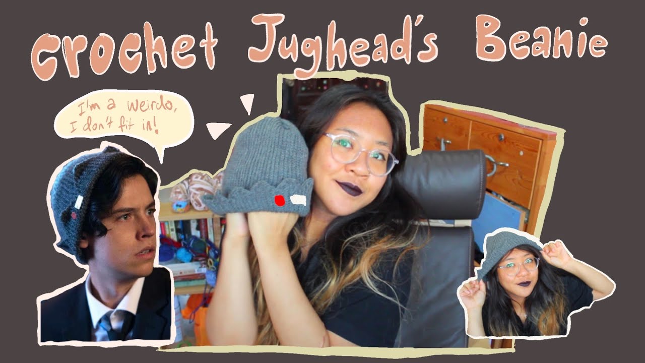 Making the Riverdale Jughead Beanie || Crochet Tutorial