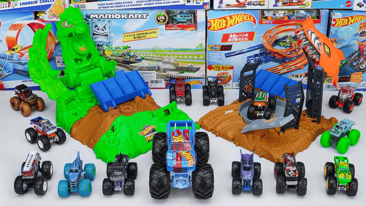 Hot Wheels Collection Unboxing Review | Hot Wheels Monster Arena Smashers Glow-in-the-Dark Gunkster
