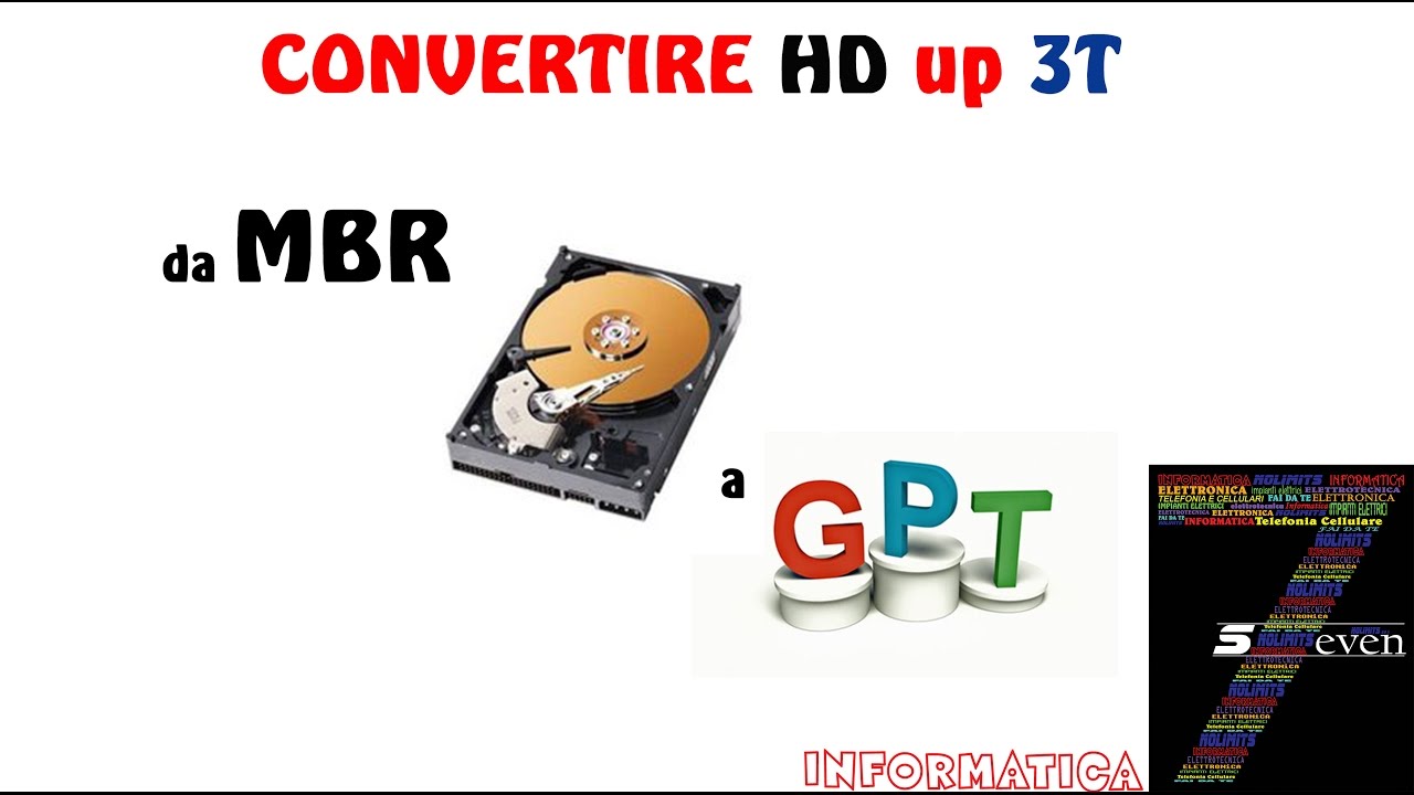 Update New Come Convertire Hard Disk da MBR a GPT per dischi da 3T in poi