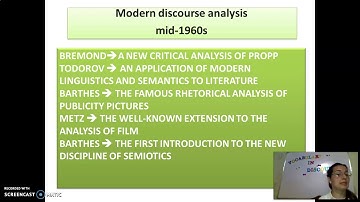 The history of discourse analysis