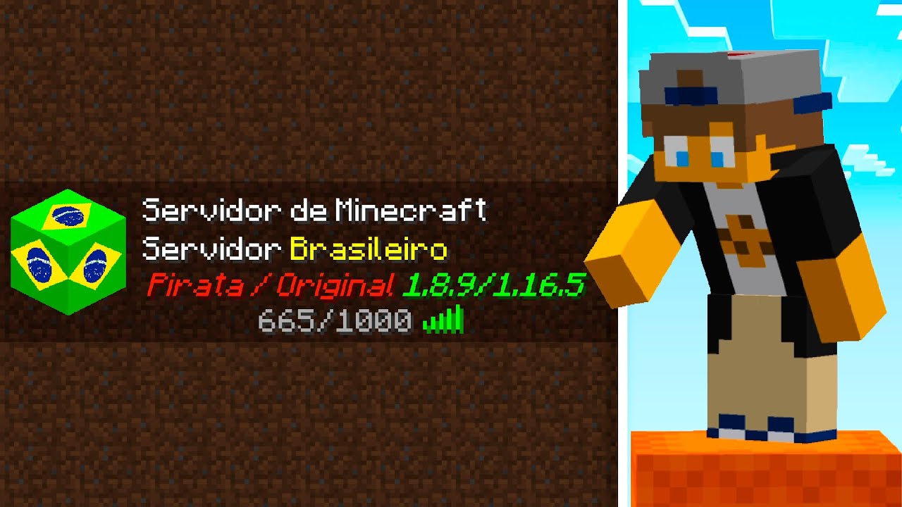 NOVO SERVIDOR BRASILEIRO DE MINECRAFT!! 