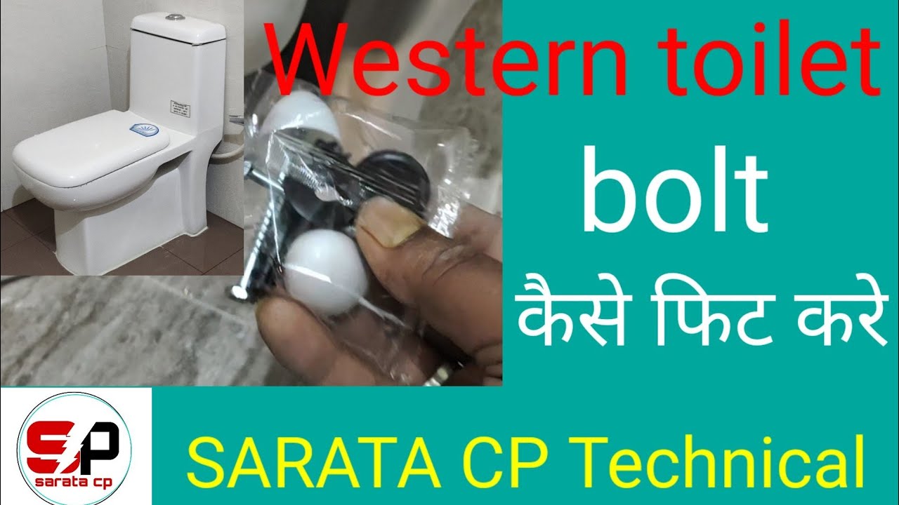How to install western toilet floor bolts YouTube