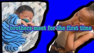 Kthree Meets His Brother For The First Time Baby Name Reveal