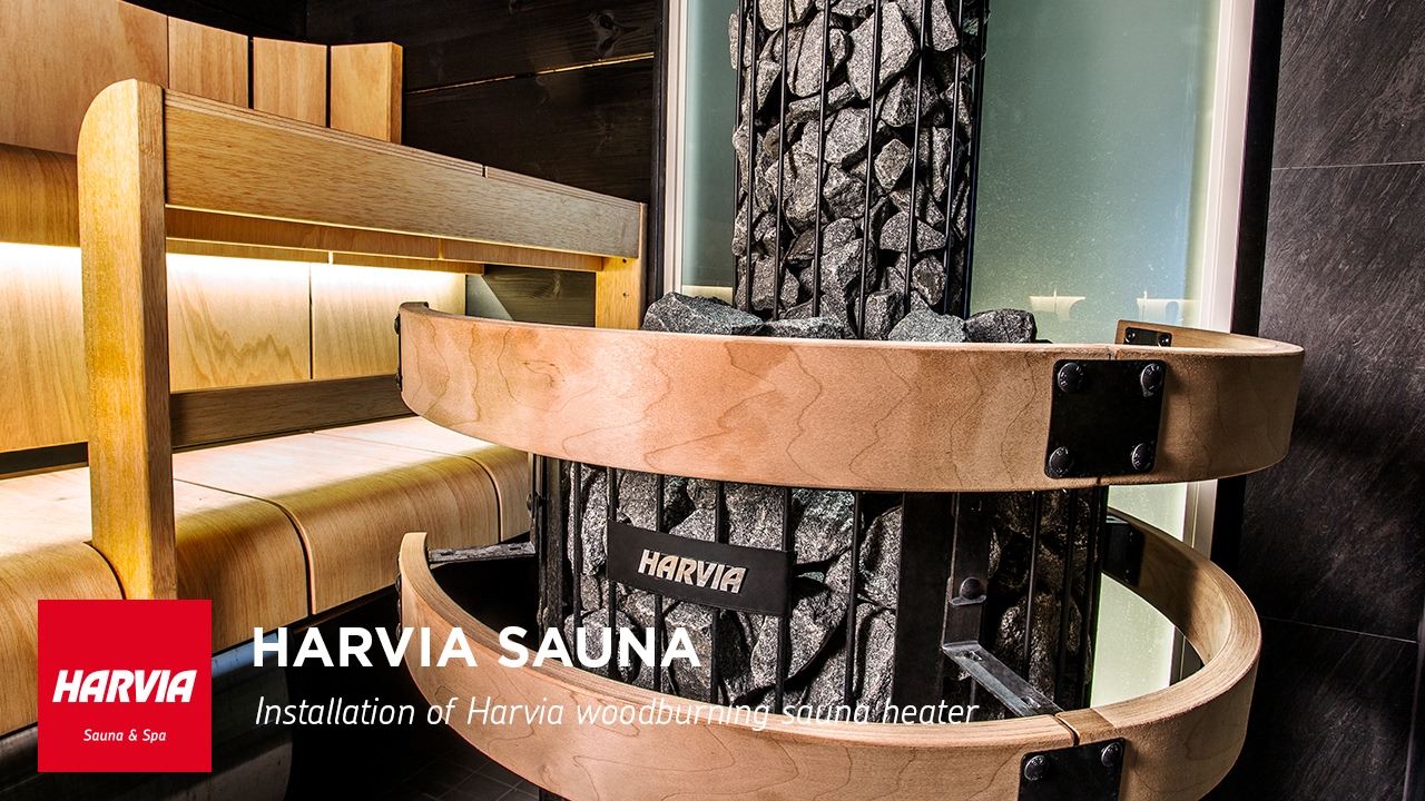 HOW TO - Installation Of Harvia Wood-burning Stove - YouTube