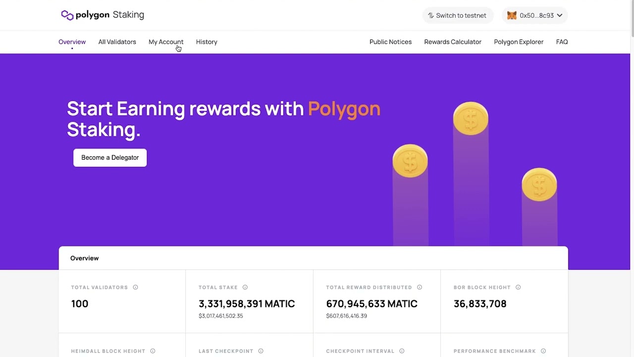 Claim Rewards Polygon Wallet