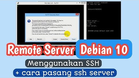How to configure ssh on debian 10