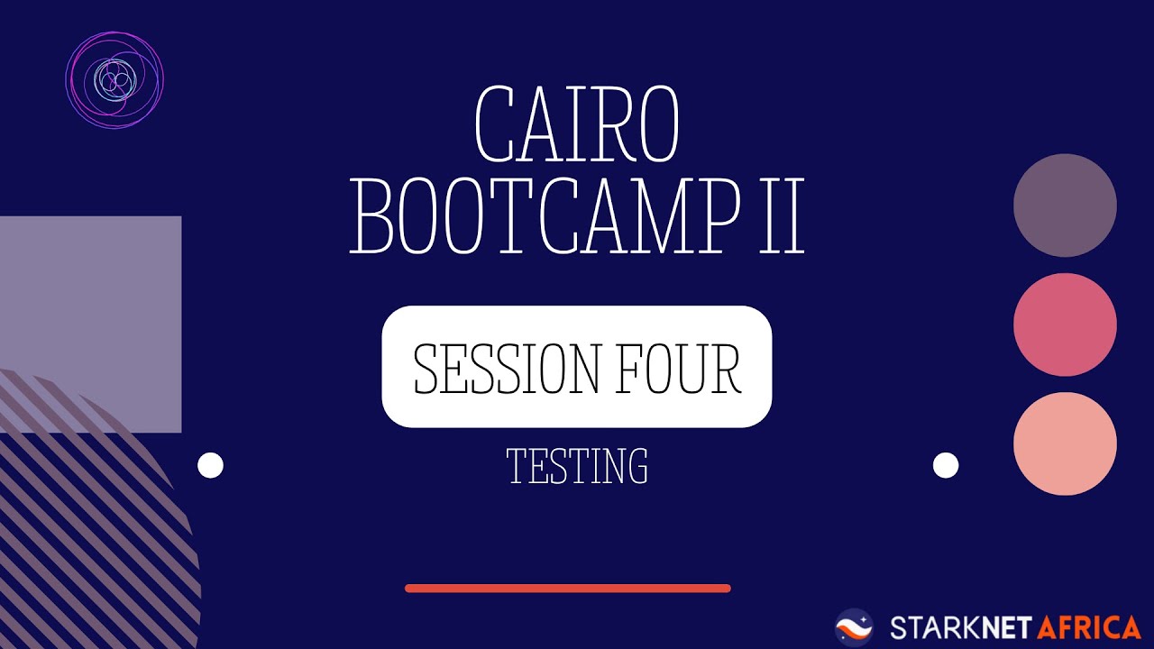 Cairo Bootcamp II Session Four: Testing - YouTube