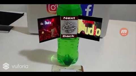 Media Player in Augmented Reality using Unity and Vuforia