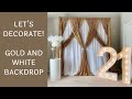 Gold and White Backdrop | Pricing Tips and Tutorial