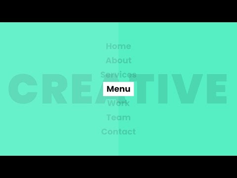 Pure CSS Creative Menu Hover Effects | Html5 CSS3 Tutorial